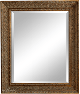 Parisienne Ornate Wood Framed Wall Mirror Antique Gold Patina Finish - West Frames